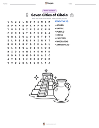 Seven Cities of Cíbola printable worksheet preview