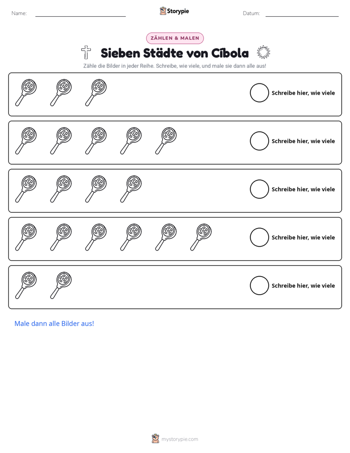 Zählen & Ausmalen