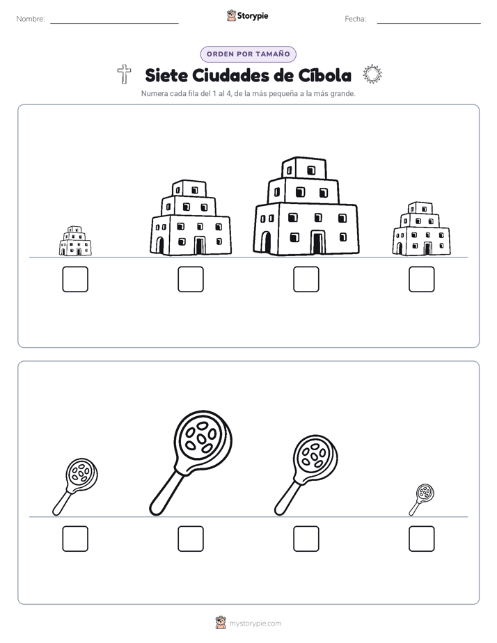 Orden de Tamaños