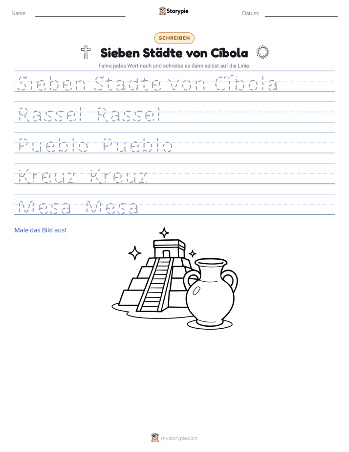 Schreibübung