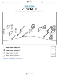 Marduk printable worksheet preview