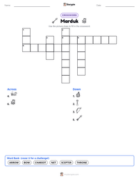 Marduk printable worksheet preview