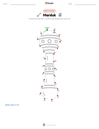 Marduk printable worksheet preview