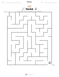 Marduk printable worksheet preview