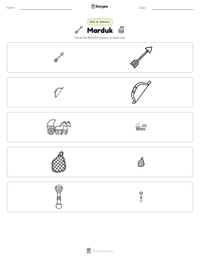 Marduk printable worksheet preview