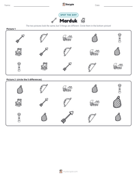 Marduk printable worksheet preview