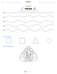 Marduk printable worksheet preview