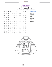 Marduk printable worksheet preview