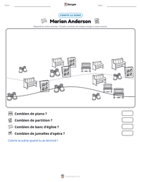 Aperçu de la feuille de travail imprimable Marian Anderson