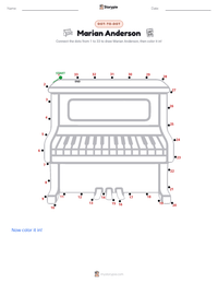 Marian Anderson printable worksheet preview