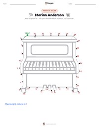 Aperçu de la feuille de travail imprimable Marian Anderson