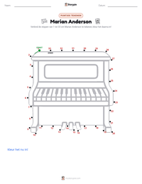 Marian Anderson afdrukbare werkblad voorbeeld