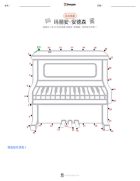 玛丽安·安德森 可打印工作表预览