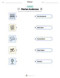 Marian Anderson druckbare Arbeitsblatt Vorschau