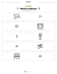 Marian Anderson printable worksheet preview