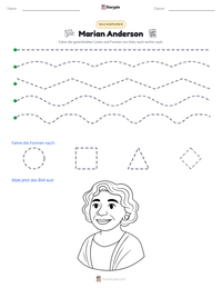 Marian Anderson druckbare Arbeitsblatt Vorschau