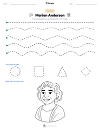 Marian Anderson printable worksheet preview