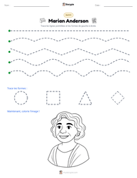 Aperçu de la feuille de travail imprimable Marian Anderson