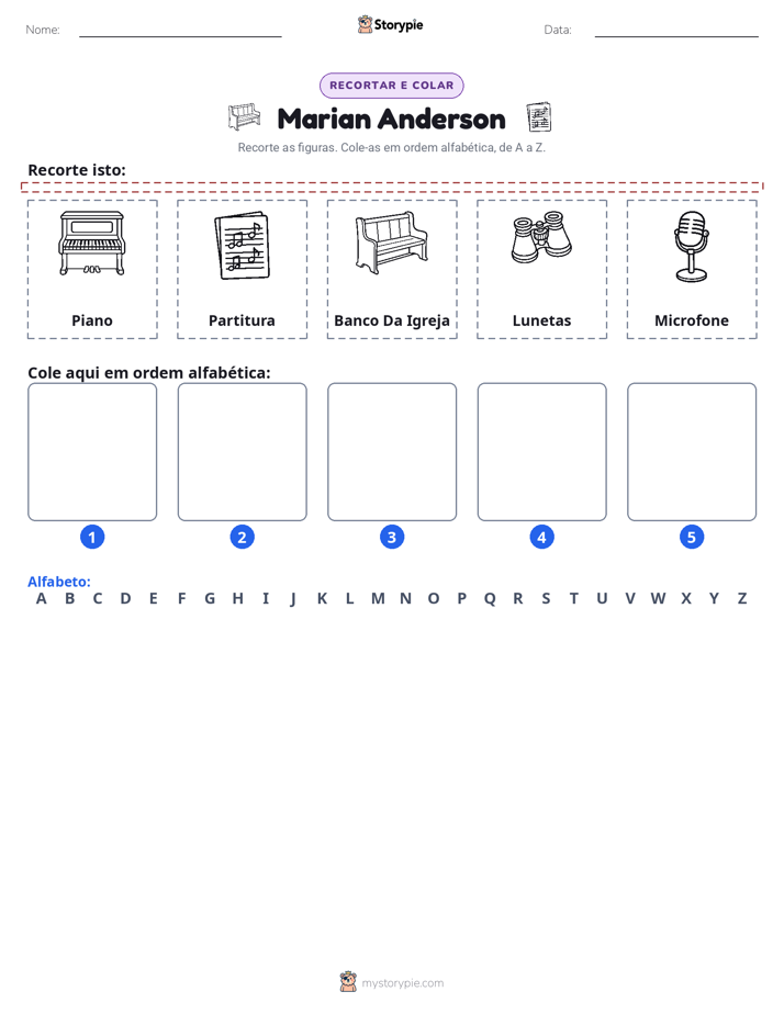 Recortar & Colar Alfabeto
