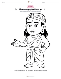 Chandragupta Maurya druckbare Arbeitsblatt Vorschau