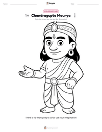 Chandragupta Maurya printable worksheet preview