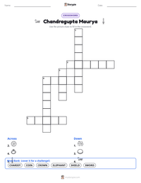 Chandragupta Maurya printable worksheet preview