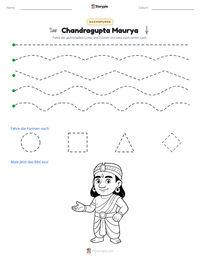 Chandragupta Maurya druckbare Arbeitsblatt Vorschau
