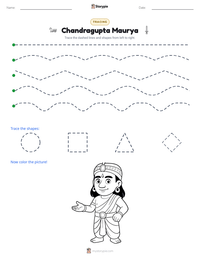Chandragupta Maurya printable worksheet preview
