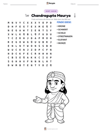 Chandragupta Maurya druckbare Arbeitsblatt Vorschau