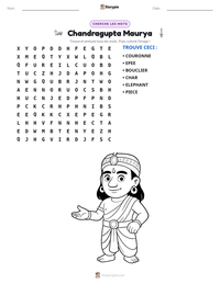Aperçu de la feuille de travail imprimable Chandragupta Maurya