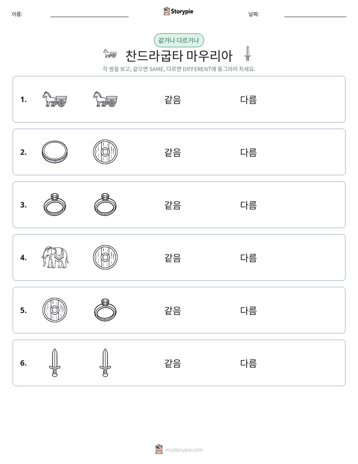 같은 것 또는 다른 것