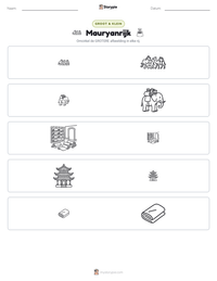 Mauryanrijk afdrukbare werkblad voorbeeld