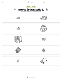 Maurya İmparatorluğu yazdırılabilir çalışma sayfası önizlemesi