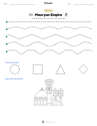 Mauryan Empire printable worksheet preview