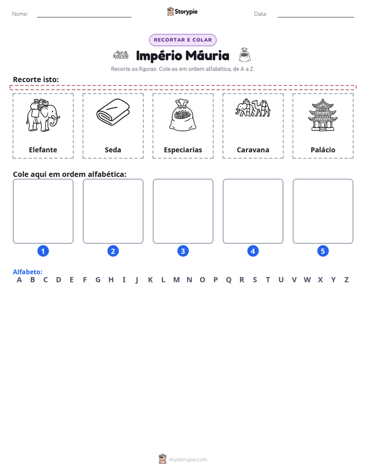 Recortar & Colar Alfabeto