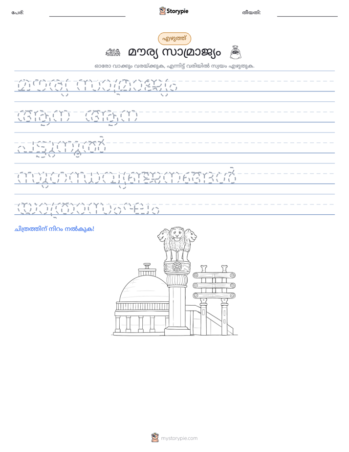 എഴുത്ത് പരിശീലനം