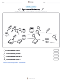 Aperçu de la feuille de travail imprimable Systema Naturae