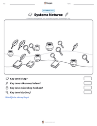 Systema Naturae yazdırılabilir çalışma sayfası önizlemesi