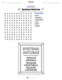 Systema Naturae druckbare Arbeitsblatt Vorschau