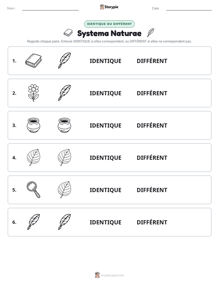 Identique ou Différent