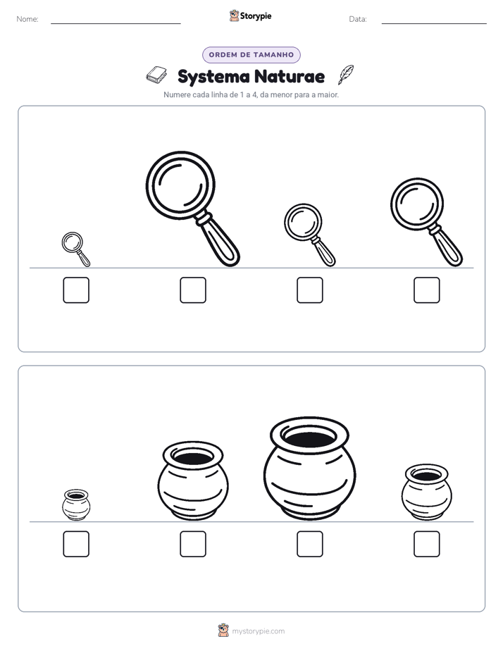 Ordem de Tamanho