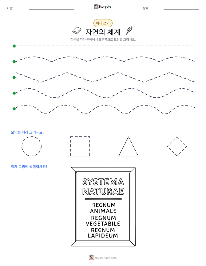 따라 쓰기