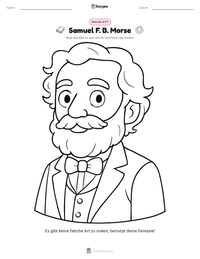 Samuel F. B. Morse druckbare Arbeitsblatt Vorschau