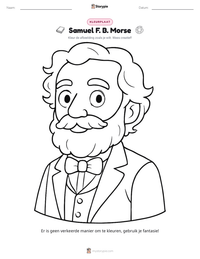 Samuel F. B. Morse afdrukbare werkblad voorbeeld