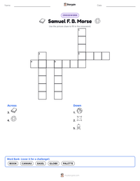 Samuel F. B. Morse printable worksheet preview