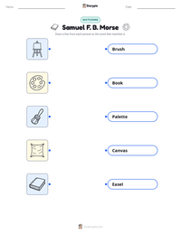 Samuel F. B. Morse printable worksheet preview