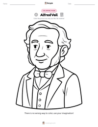 Alfred Vail printable worksheet preview