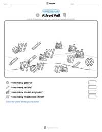 Alfred Vail printable worksheet preview