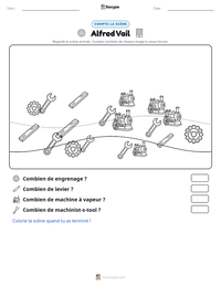 Aperçu de la feuille de travail imprimable Alfred Vail