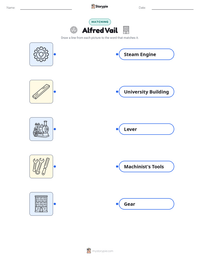 Alfred Vail printable worksheet preview